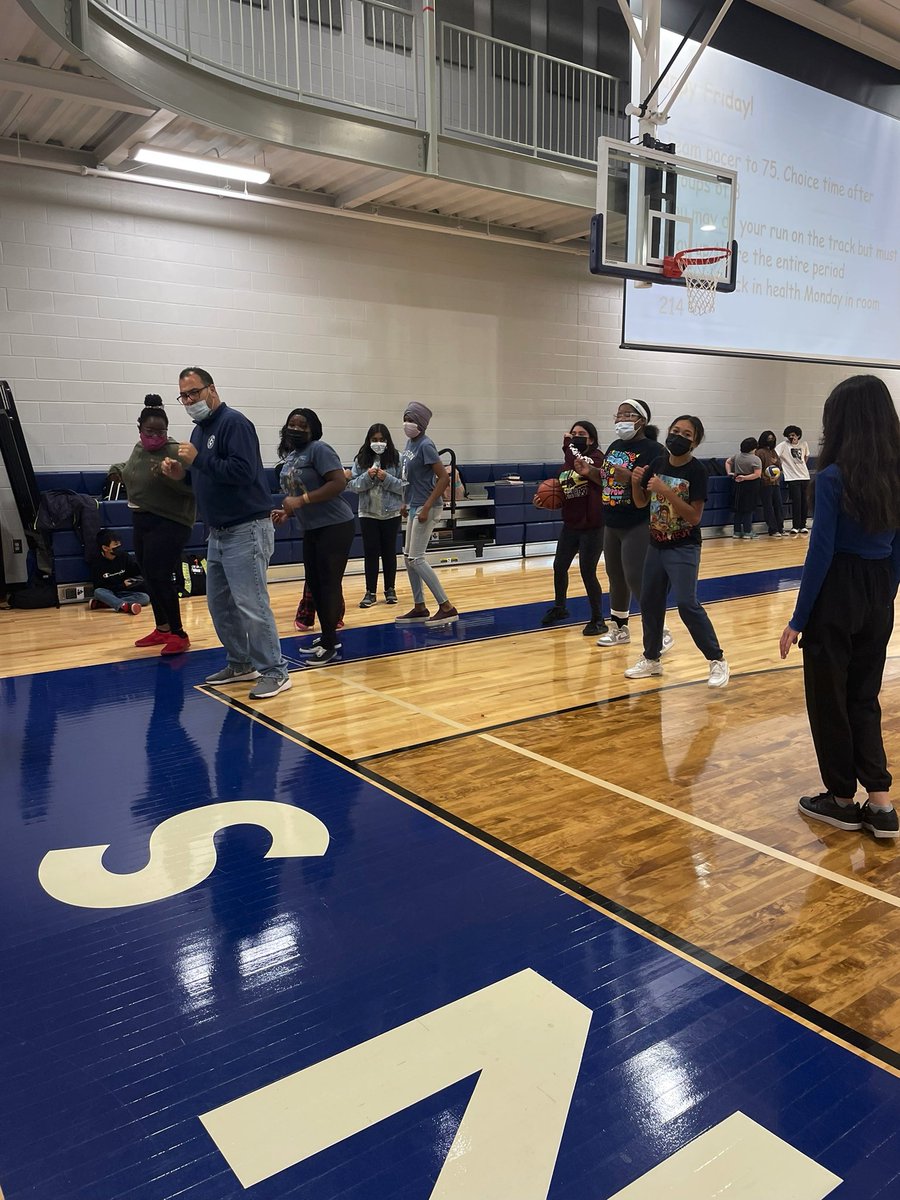 JAviles_PE's tweet photo. @Cullotta_PE leading the Cupid Shuffle during a little Friday dance party in PE! https://t.co/UOFzy7Ngdo