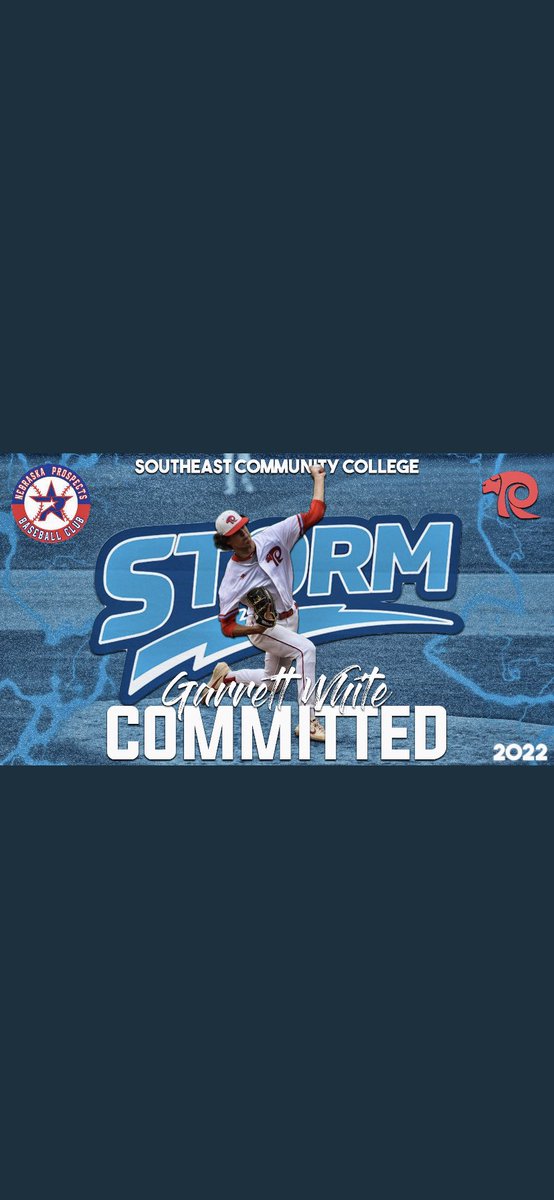 I am excited to announce I will be continuing my academic and athletic career at <a href="/SCCBASEBALLNE/">SCC Baseball</a>. I would like to thank my family, friends and coaches. #rollstorm
<a href="/BaseballRalston/">Ralston Rams Baseball</a> <a href="/Prospects_NE/">Nebraska Prospects Baseball Club</a>