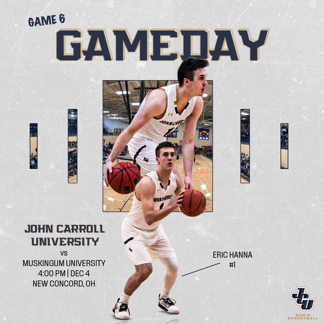 jcusports's tweet photo. GAMEDAY!

@JCUMensHoops heads to Muskingum for the OAC opener. Don't forget to bring a non-perishable food donation for free entry!

📊 https://t.co/8lI4GIZpzz
📺 https://t.co/7yYfuiCuV1
#GoStreaks ⚡️ https://t.co/b0BpllEIVZ