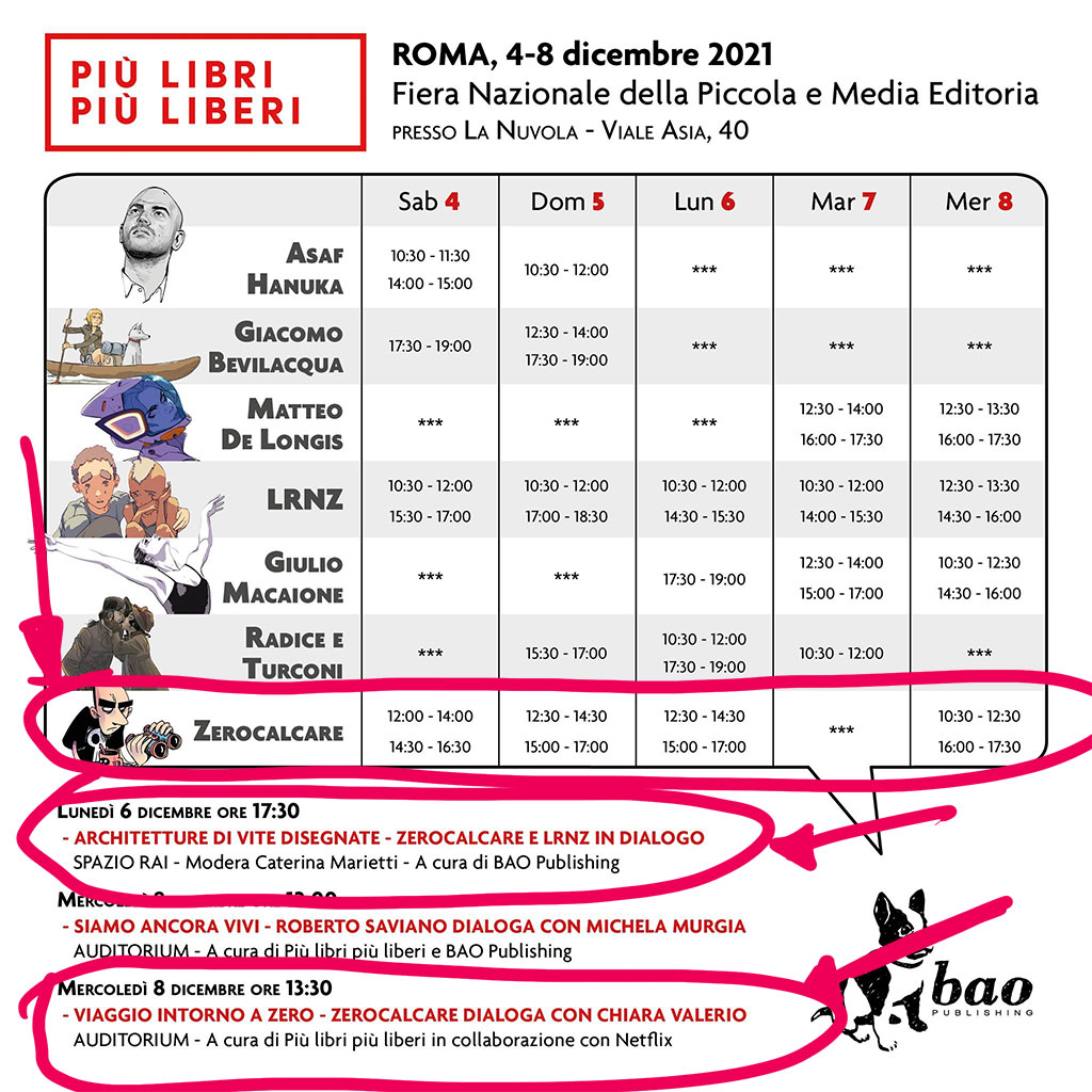 Da domani a mercoledi ci sta @piulibri21  a Roma, allego screenshot come i vecchi lo so che non se fa ma non ce la faccio a perde tre ore per capire come declinare queste informazioni (quando ci sto e a fare cosa) in 280 caratteri. scusa twitter.
