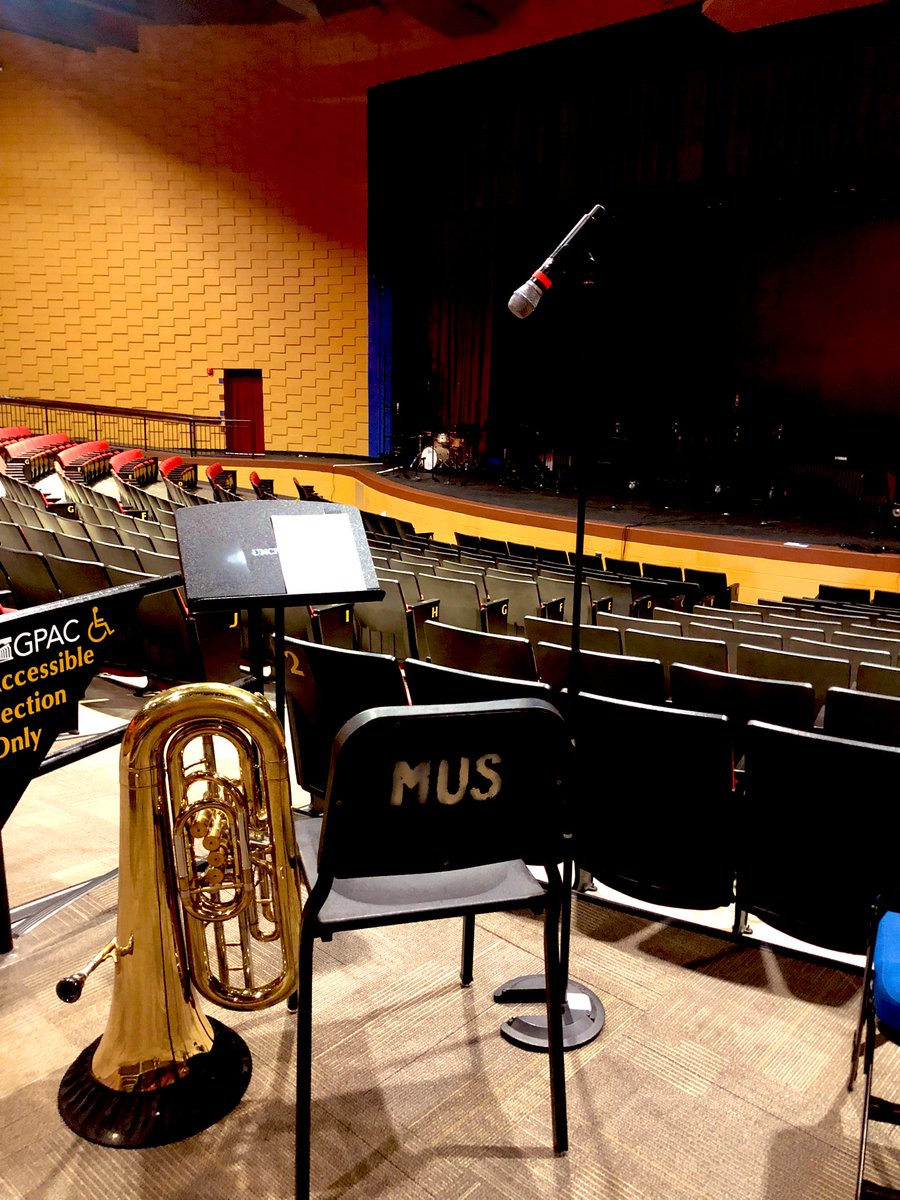 JoannaHersey's tweet photo. All clear at the sound check for UNCP Music’s Holiday Extravaganza tonight at 7:30, where I’ll contribute some Hildegard von Bingen to the festivities #FallSemester2021 🎄🎶❤️ https://t.co/a8qR8e4tN5