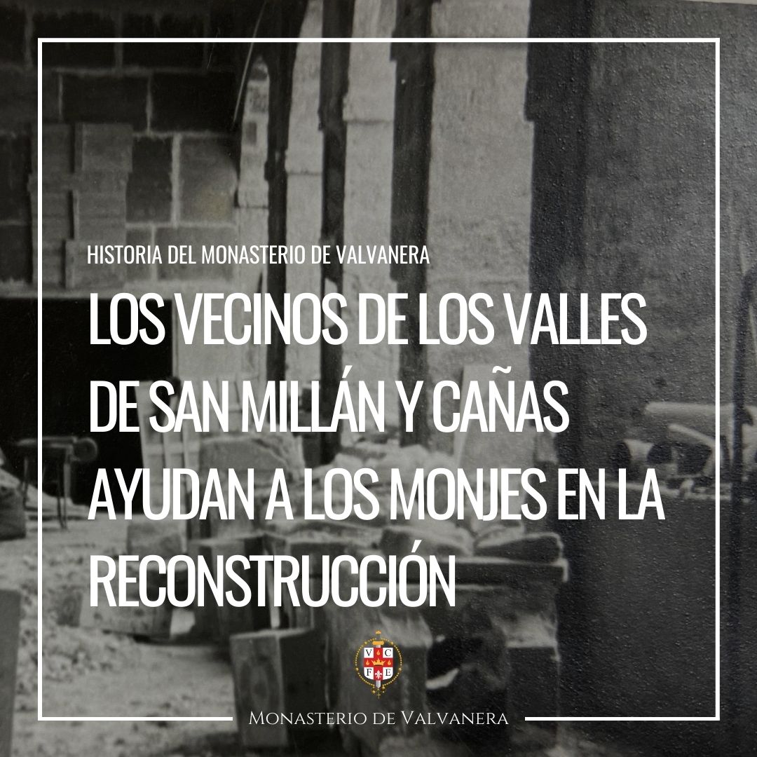 ValvaneraDe's tweet photo. A los pocos días los monjes comienzan a reconstruir el monasterio. Fueron ayudados por los vecinos de los pueblos de los valles de San Millán y Cañas. A finales del año, el Gobierno ordena por Decreto que los monjes abandonen el monasterio.

#MonasteriodeValvanera #LaRioja https://t.co/DcMLvhaLau