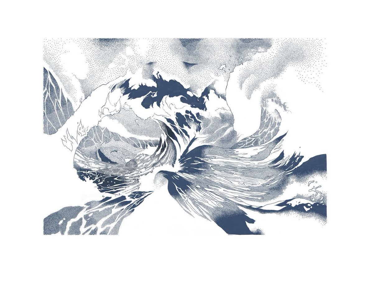 GabrielSMoses's tweet photo. WAVE STUDY NO.1

this ones  b a s e d  on the first sketch I drew. I also remember exactly how the sketch came about!

I literally just landed in Berlin that same day, Oct. 28 2008, and the first thing I do after putting my suitcases down is sit on and break my adapter

(1/5) https://t.co/ghDHriQRj5