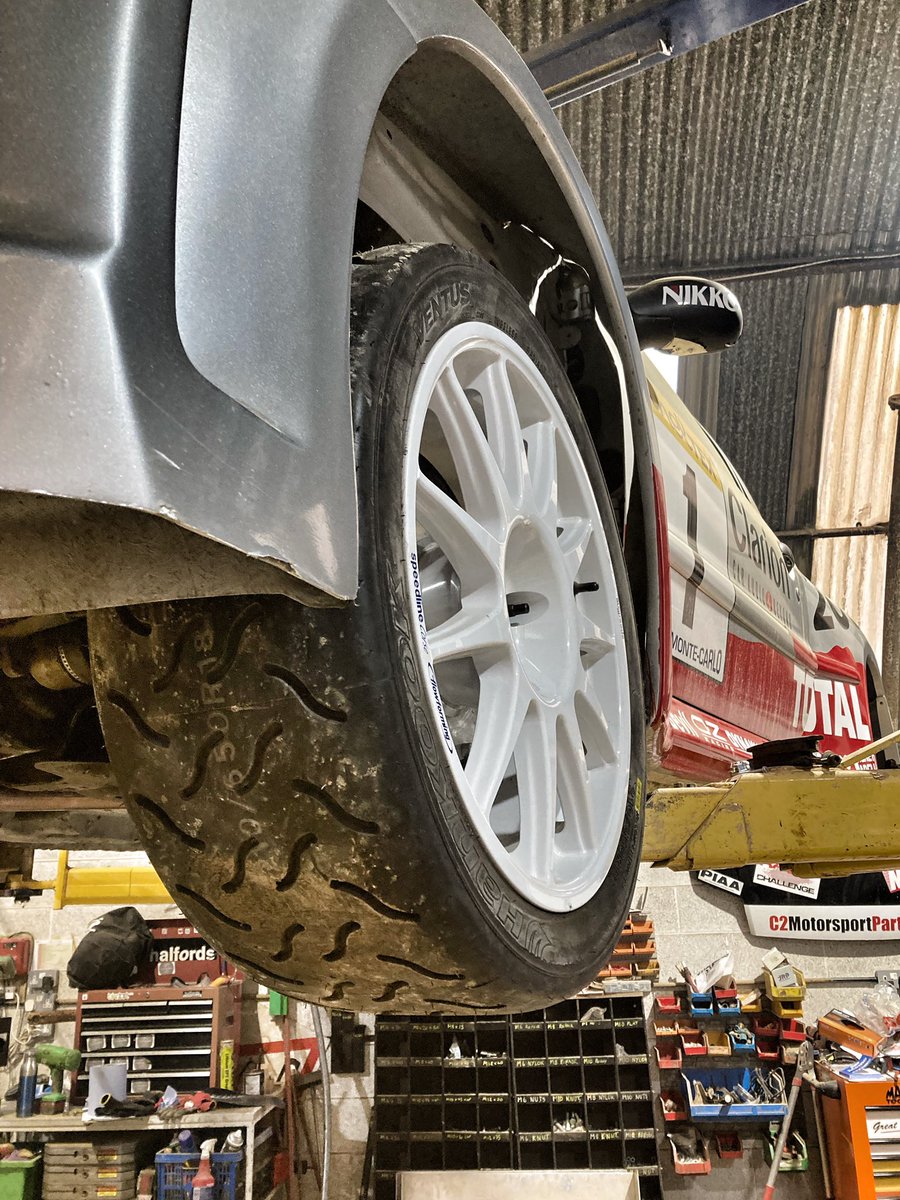 569Media's tweet photo. The front end is back together with these beautiful @SpeedlineCorse 18s wrapped in @HankookTireUSA rubber! Finishing touches now and fingers crossed a good test day next weekend. https://t.co/wpymkPYwmd