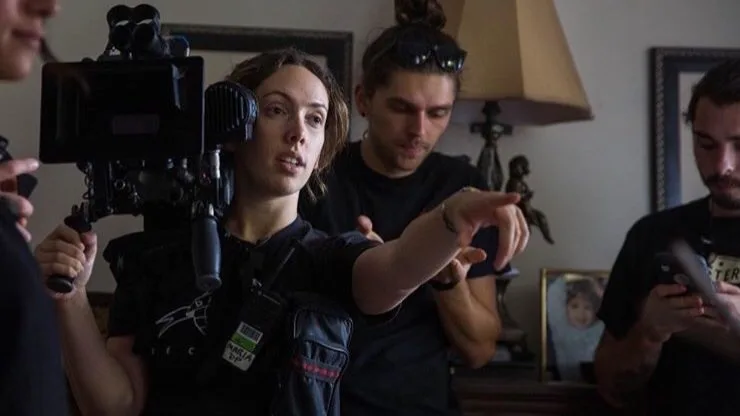 oldfilmsflicker's tweet photo. cinematographers on set: 

Maria Rusche - Shiva Baby
Claire Mathon - Spencer
Ari Wegner - The Power of the Dog
Helene Louvart - The Lost Daughter https://t.co/3PiU839md5
