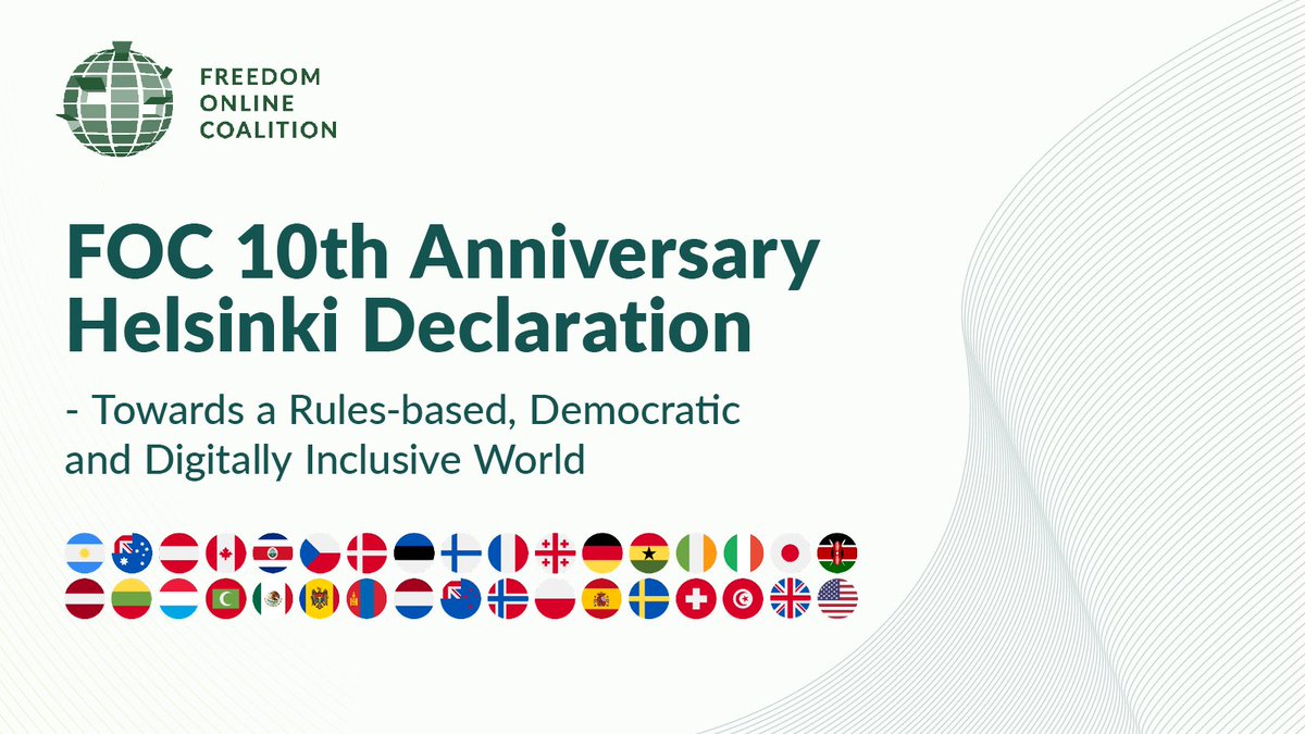 DutchMFA's tweet photo. Freedom of expression, online and offline, is an essential part of a functioning democracy and a free society. As we mark the 10th anniversary of the @FO_Coalition, founded by @HillaryClinton and @rosenthal_uri in the Hague, it’s important to reaffirm this message. 1/3 #FOC2021 https://t.co/TVtkicmC5Q