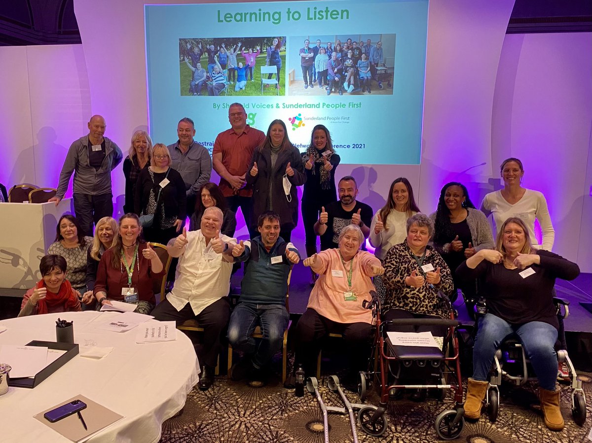 DisabilitySheff's tweet photo. The power of Self Advocacy working together to change how disabled adults and children are treated in residential care, in schools and in hospitals #TheRRNconference2021 @SunPeopleFirst  #IDPWD2021 https://t.co/uh396Y8oRC