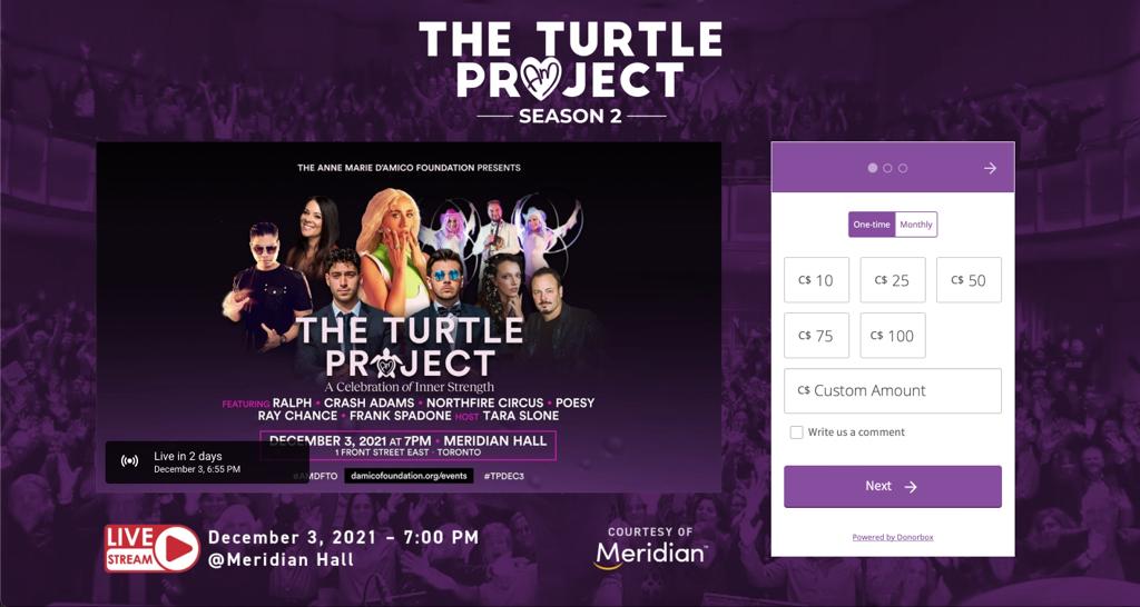 damicofdn's tweet photo. Today's the big day! We know not everyone could attend this evening's The Turtle Project in person for various reasons ... But Anne Marie never liked to leave anyone behind, and neither do we. #AMDFTo #TPDEC3 https://t.co/li2nTBcNQs