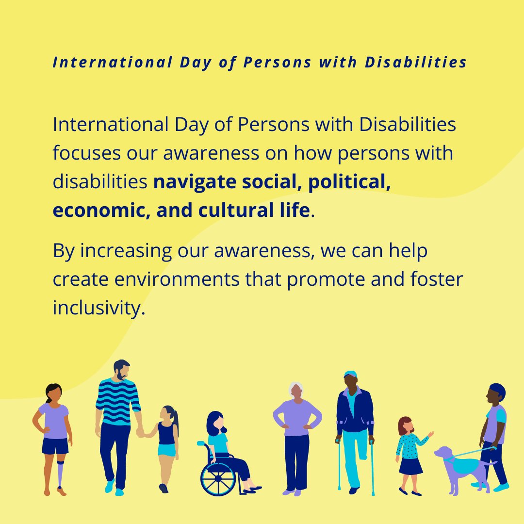 BCCFA's tweet photo. December 3 is International Day of Persons with Disabilities, an international observance that aims to raise awareness and mobilize support for the dignity, rights and well-being of persons with disabilities. https://t.co/s8IttIuENI