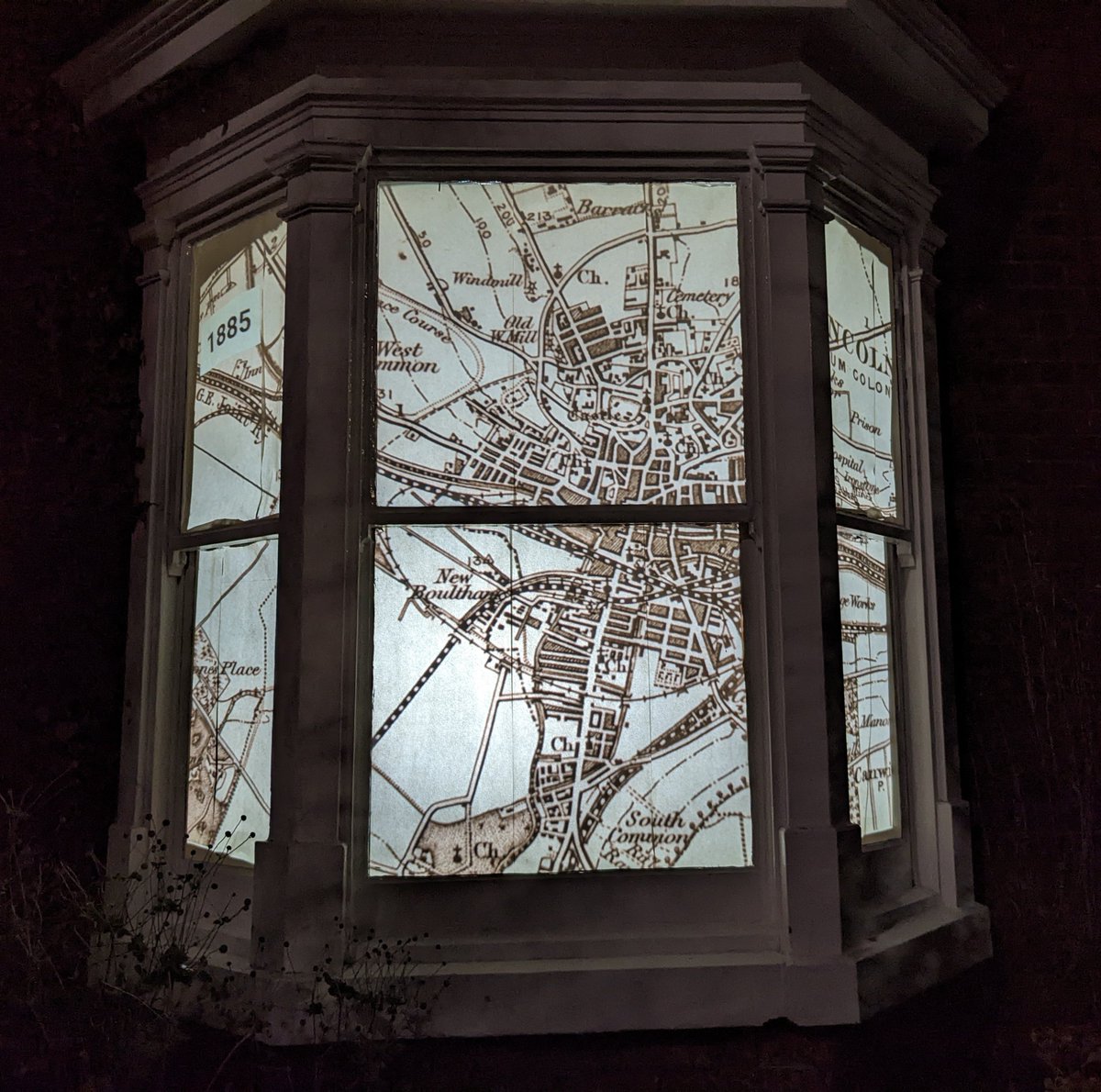 boilerwadding's tweet photo. Our #LincolnWestEndLights theme this year is maps! Featuring old maps of Lincoln from the 1790s to the 1950s, plus some custom styled Google Maps :-) https://t.co/jskJPj2IKU