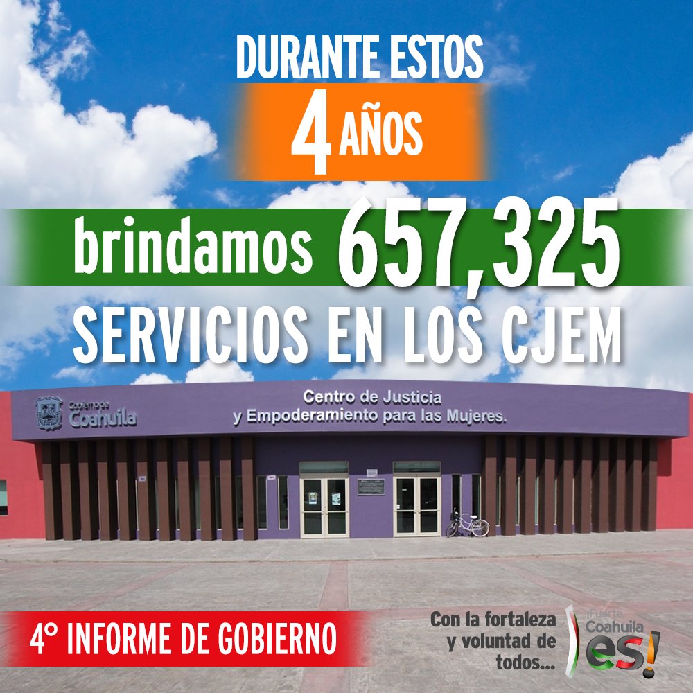 mrikelme's tweet photo. Los Centros de Justicia y Empoderamiento para las Mujeres (CJEM) constituyen una de las políticas públicas más exitosas del país para prevenir, atender, sancionar y erradicar la violencia de género. ¡Refrendamos nuestro compromiso con todas las mujeres de Coahuila! https://t.co/pCXkywifr6