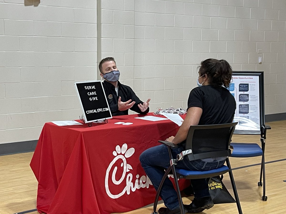Thank you to businesses who participated in the PACE/Workforce job fair. Students created resumes and practiced interview skills to prepare. Businesses conducted official and practice interviews. Chick-fil-A, Marriott, Kalahari, YMCA, Petco, Amazon and Freebirds. Great event!