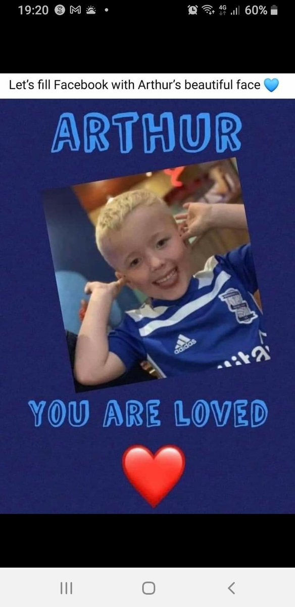 Kittybo66's tweet photo. Let's get this beautiful boy with the huge smile trending folks.
#arthuryouareloved 
#RIPArthur https://t.co/YBGlNsdFad