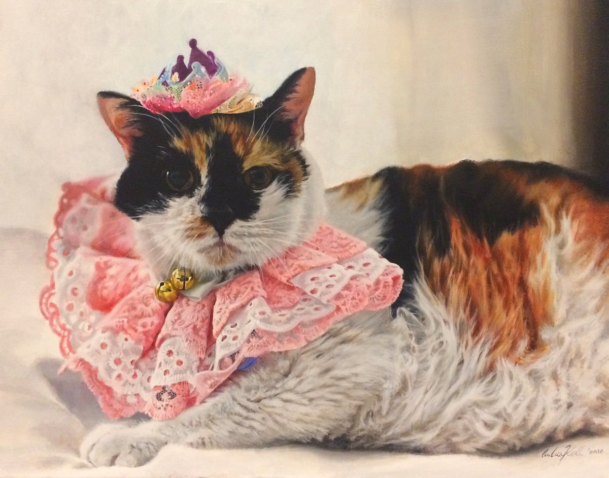 BeAtEasel's tweet photo. "Delilah," acrylic on canvas 16" x 20". https://t.co/EbNRoM1gep