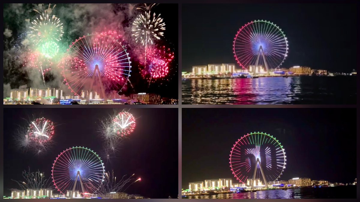 AnutaGenaro's tweet photo. https://t.co/dJVVDrqQXq
UAE National day fire works | Ain Dubai | Happy 50th UAE National day #UAENationalDay  #dec02 #50YearsTogether  
#aindubai
#dubaieye https://t.co/Tw2JTCG2ov