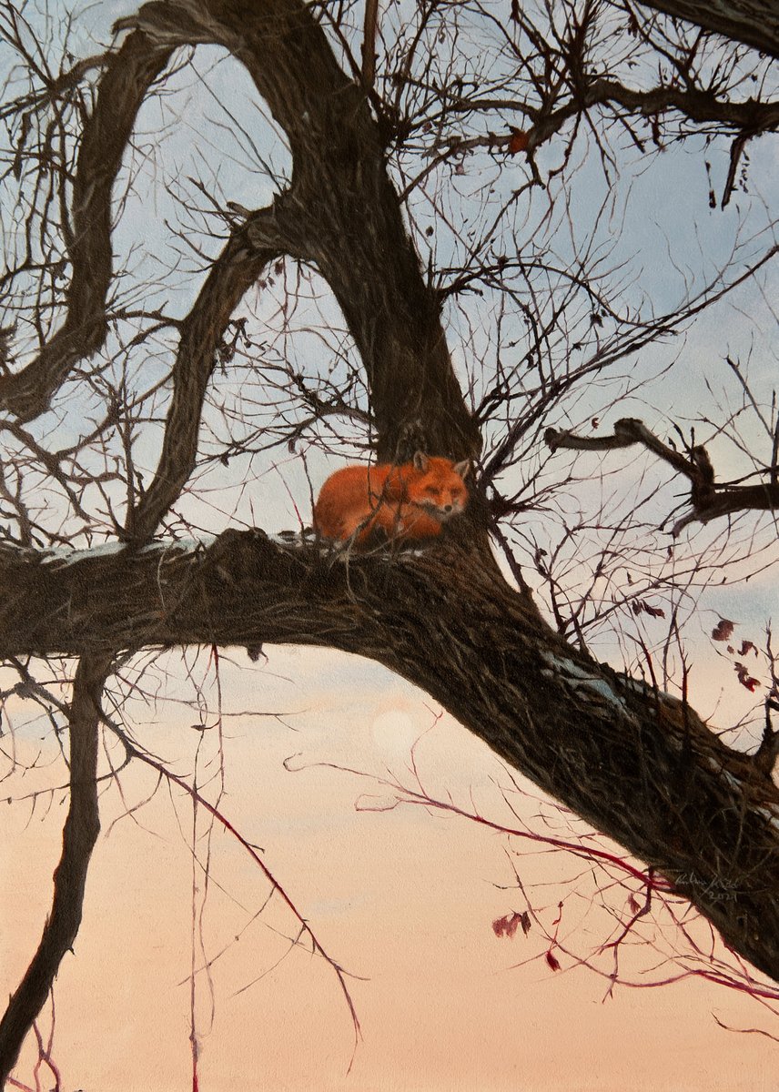 BeAtEasel's tweet photo. "Fastness," oil on panel 5" x 7". https://t.co/DY7NWJvfQh