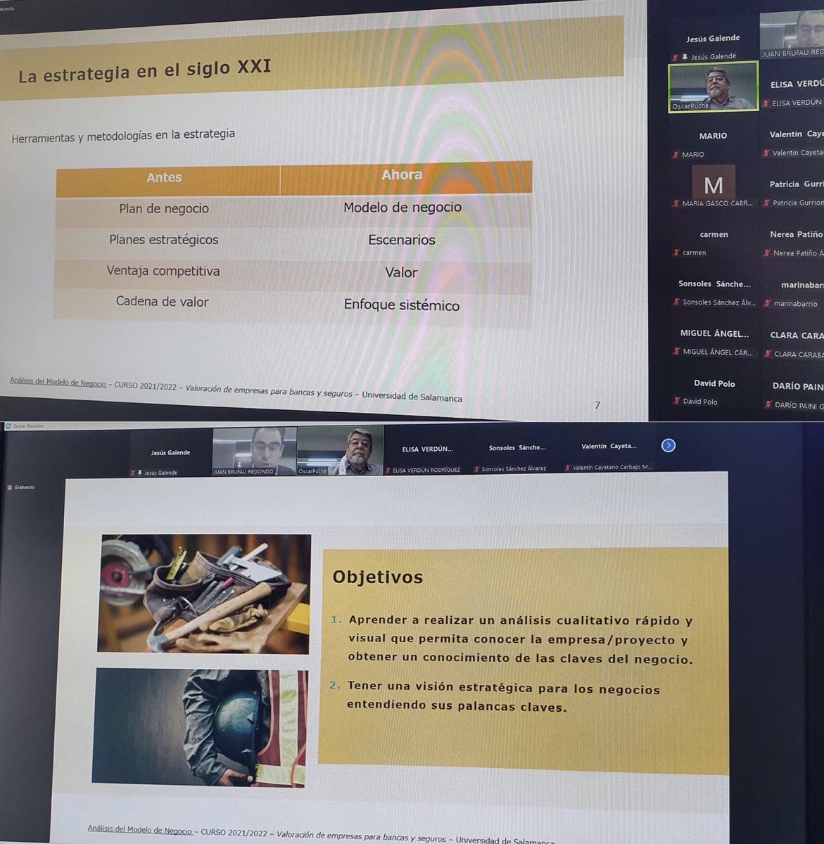 EconomiaUsal's tweet photo. 👏🏻#Clausura de #IIICicloDeContactoEmpresarial de #categoria en @EconomiaUsal @usal con @OscPuche de @jamonBEHER. 👏🏻. Gracias por la sesión de hoy con los chicos/as de #4PYMES. Gracias también a los #estudiantes y al prof. #JuanBrufau.¡Deseando ya el #IVCicloDeContactoEmpresarial! https://t.co/iFhAEKz0ex