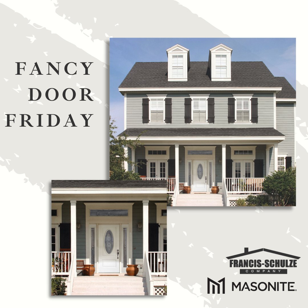 FranSchulzeCo's tweet photo. It's a sunny December afternoon on #FancyDoorFriday this week!
🚪: Smooth Fiberglass with Rozet glass, with matching sidelights and transom - Masonite Doors #DoorsThatDoMore
-
#FrontDoor #EntryDoor #DoorInspo #ExteriorDoors #Renovation #ExteriorDesign  #BuildingMaterials #Remodel https://t.co/p80RxtoVKi