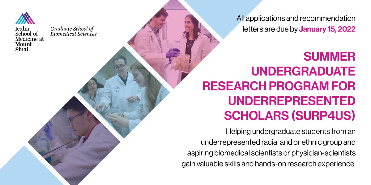 If you are an undergraduate student from an underrepresented group and interested in #BiomedicalSciences, then SURP4US is for you. Gain valuable skills and hands-on #research experience in preparation for a competitive PhD and MD/PhD program. Learn more: fal.cn/3kmka