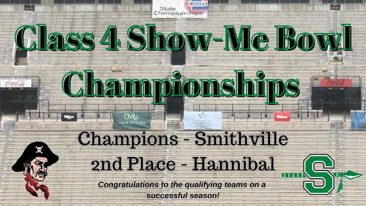 Congratulations to both of the teams that participated in the MSHSAA Class 4 Show Me Bowl Championships.