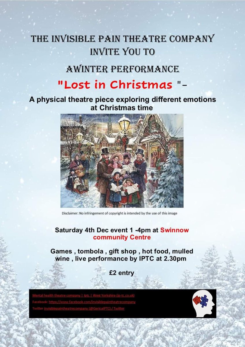 GericaIPTC's tweet photo. Our show is tomorrow...less than 24 hours away. #christmasshow #christmasblues #christmasanxiety #christmasstress #christmasmentalhealth #Christmas https://t.co/Rs6iVCOQzf