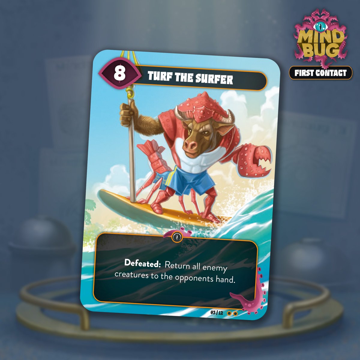 #Mindbug Upgrade Pack Card Reveal: Who likes Turf the Surfer?

Now live on Kickstarter 
kickstarter.com/projects/nerdl…