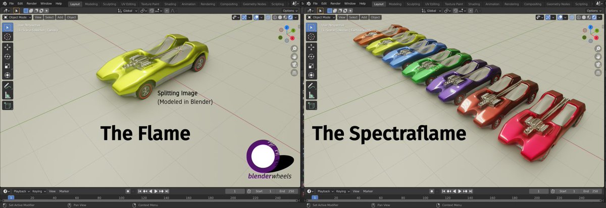 BlenderWheels's tweet photo. Modeled in #Blender3D . Wait for the #Hotwheels #SplittingImage speed modeling video on our Youtube Channel (and Suscribe!) https://t.co/YmfF1SJrQu