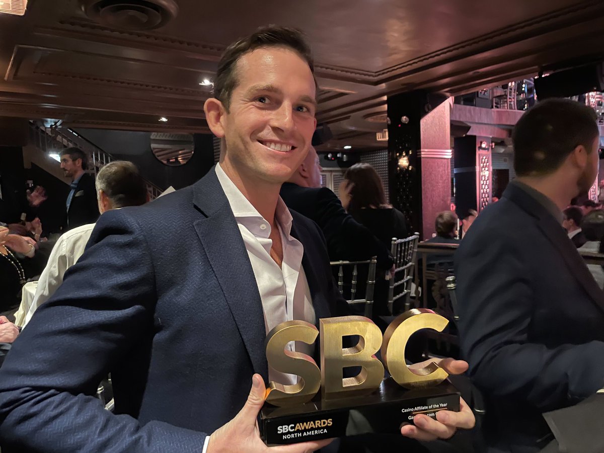 GrandstandLtd's tweet photo. After a breakthrough year in North America, https://t.co/GxCxFvVSqG Group was named “Casino Affiliate of the Year” at last night’s inaugural @SBCGAMINGNEWS Awards North America.

Another impressive achievement for the Group this year. Sincere thanks to SBC and the judging panel. https://t.co/ud4dnZ21Cg