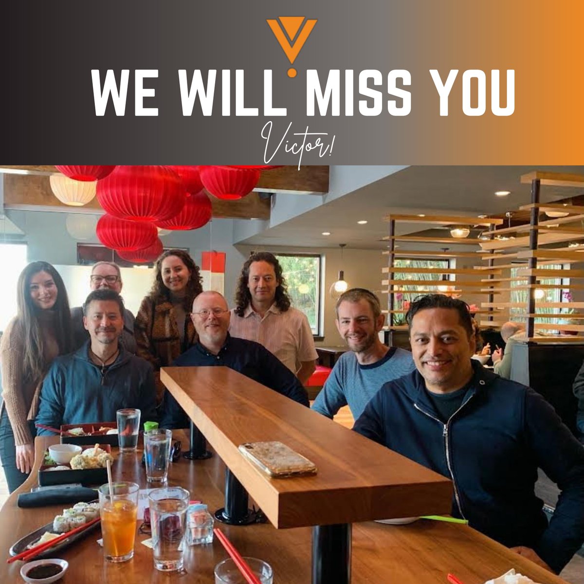 vstudiosusa's tweet photo. Today, we bid a bittersweet farewell to Victor, our V! Studios friend and colleague of over 13 years. We wish him best wishes as he begins his new role within the Paramount+ Sports' streaming division! https://t.co/dUUJJbj15c