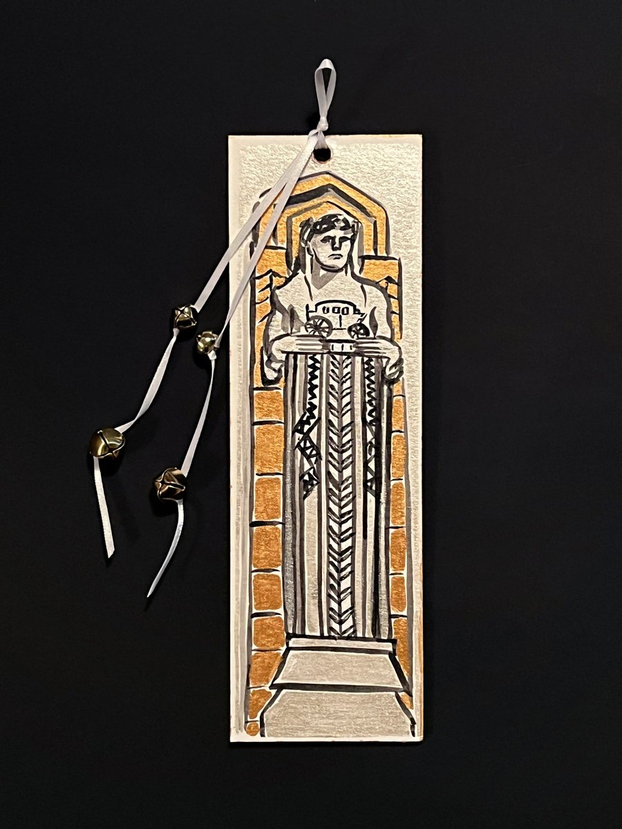janetdodrill's tweet photo. I donated an ornament to the Waterloo Arts gallery auction fundraiser for tonight. There is a link to the ornaments in the details. Metallic Guardians, ink on watercolor paper mounted on cardboard, bells & ribbon, 2.75" w x 8.5"h. https://t.co/VsfOK94Cjt #waterlooarts https://t.co/b2MxRj1lmp