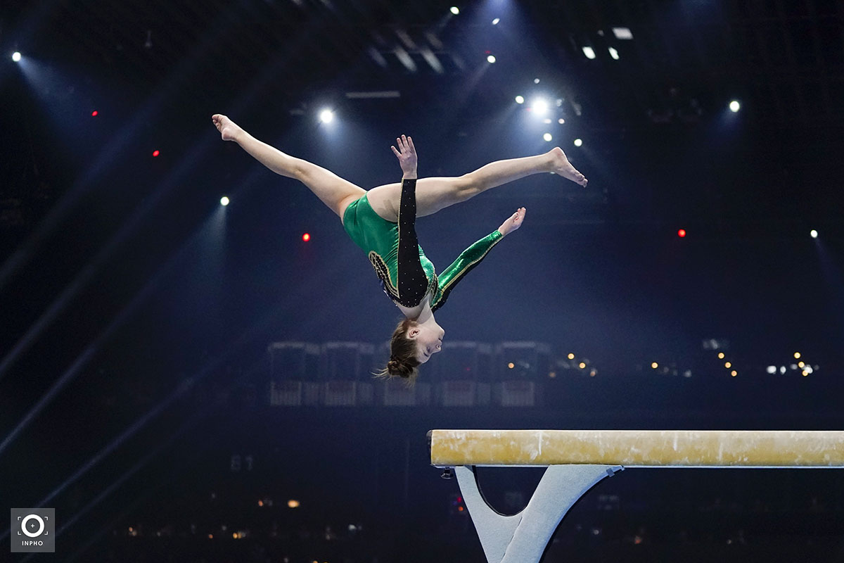 Inphosports's tweet photo. This fantastic picture of @EmmaSlevin2 easily makes our #PicsOfTheYear, and it was taken back in April during the European Gymnastics Championships in Switzerland! https://t.co/UhauUzU08l