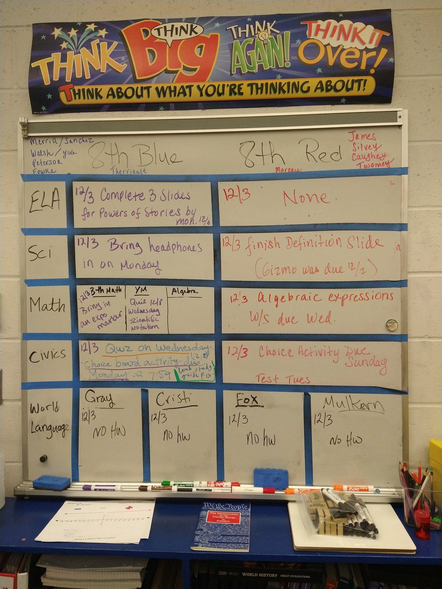 MrsTherriault's tweet photo. #wsparker #7thgrade #8thgrade #hwboard Enjoy the early release day 😃 https://t.co/uKryER8YPQ