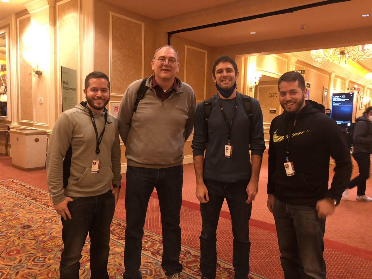 Majd95RF's tweet photo. Had a blast with my twin @MohamadSoufan4 at @AWSreInvent this year. Thank you @houlihan_rick and @alexbdebrie for answering our countless questions and for the invaluable knowledge you shared today! #DynamoDBExperts https://t.co/uFAYj9KDSq