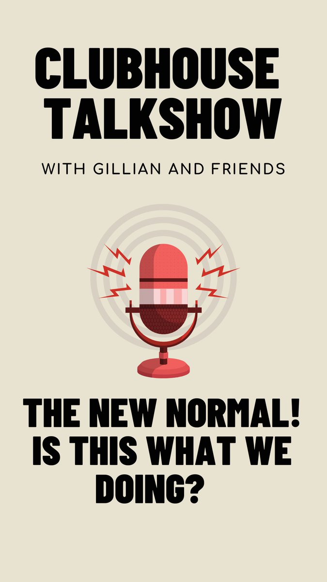 Join us tomorrow on Clubhouse