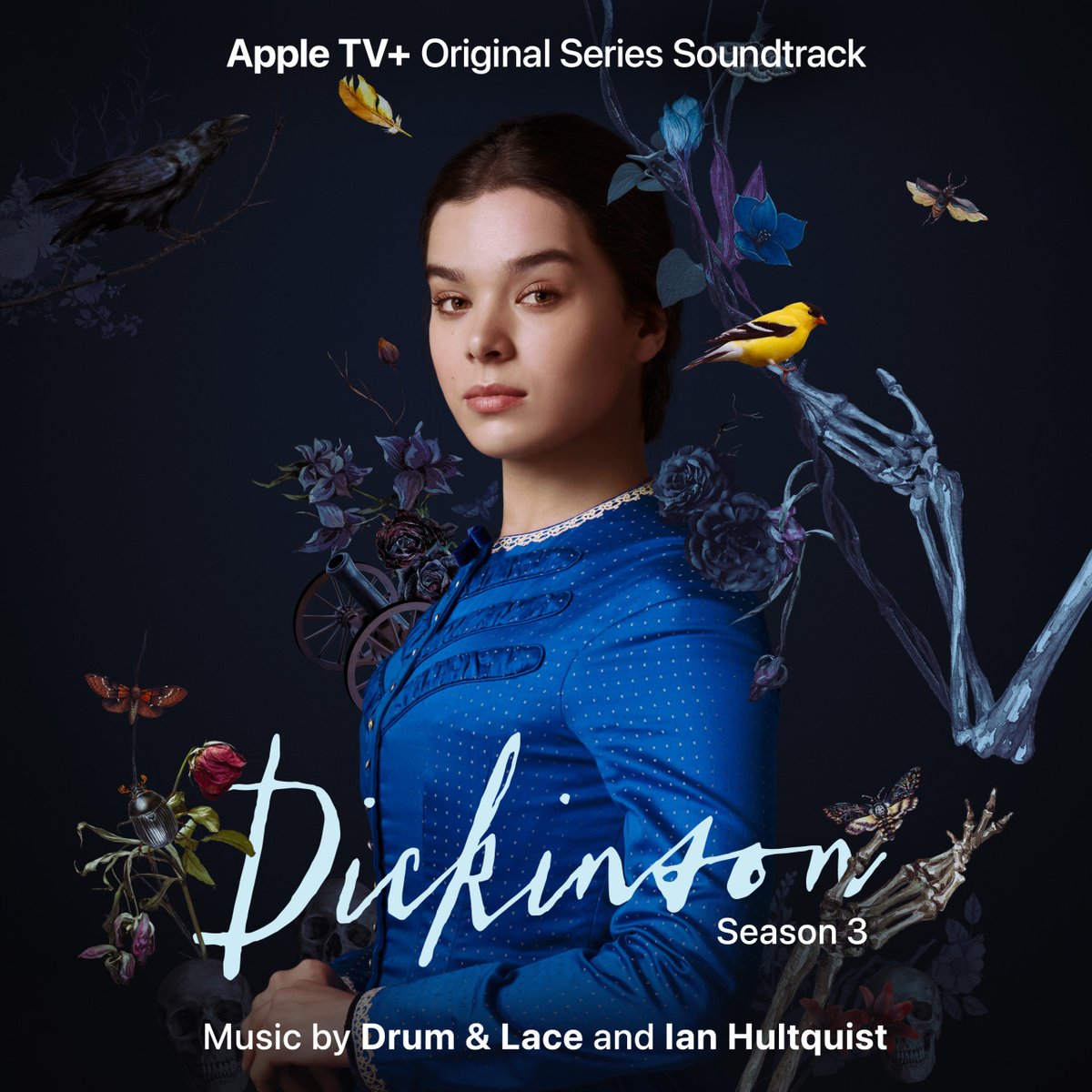 SonySoundtracks's tweet photo. "Forever is composed of nows" - Emily Dickinson 💌

And there is no better time than now to stream @Dickinson Season 3's eclectic score composed by husband &amp; wife duo @DrumandLace and @ihultquist ✨

https://t.co/tj0EqxrXk9 https://t.co/bCIPvuHK8n