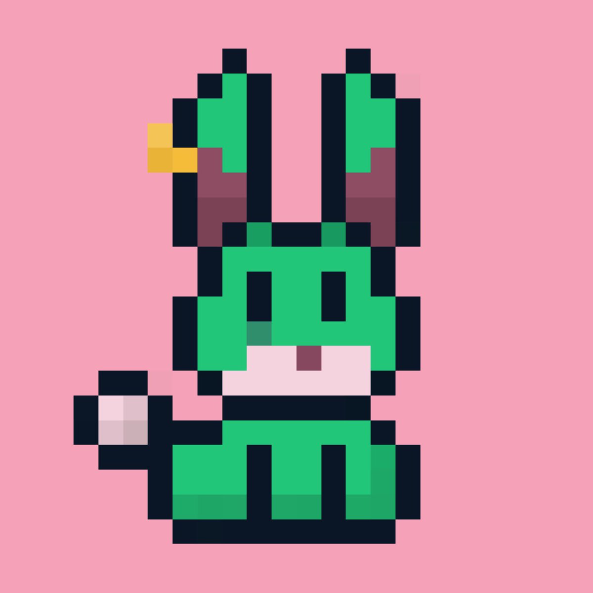 NakedEarrings's tweet photo. The Naked Earring Cult...uhmm Gang, has done the unthinkable!!! TWICE!!! 1:1 pixel toon NAKED EARRING WABBITS!!! @SolWabbits https://t.co/SwheE0RiOm