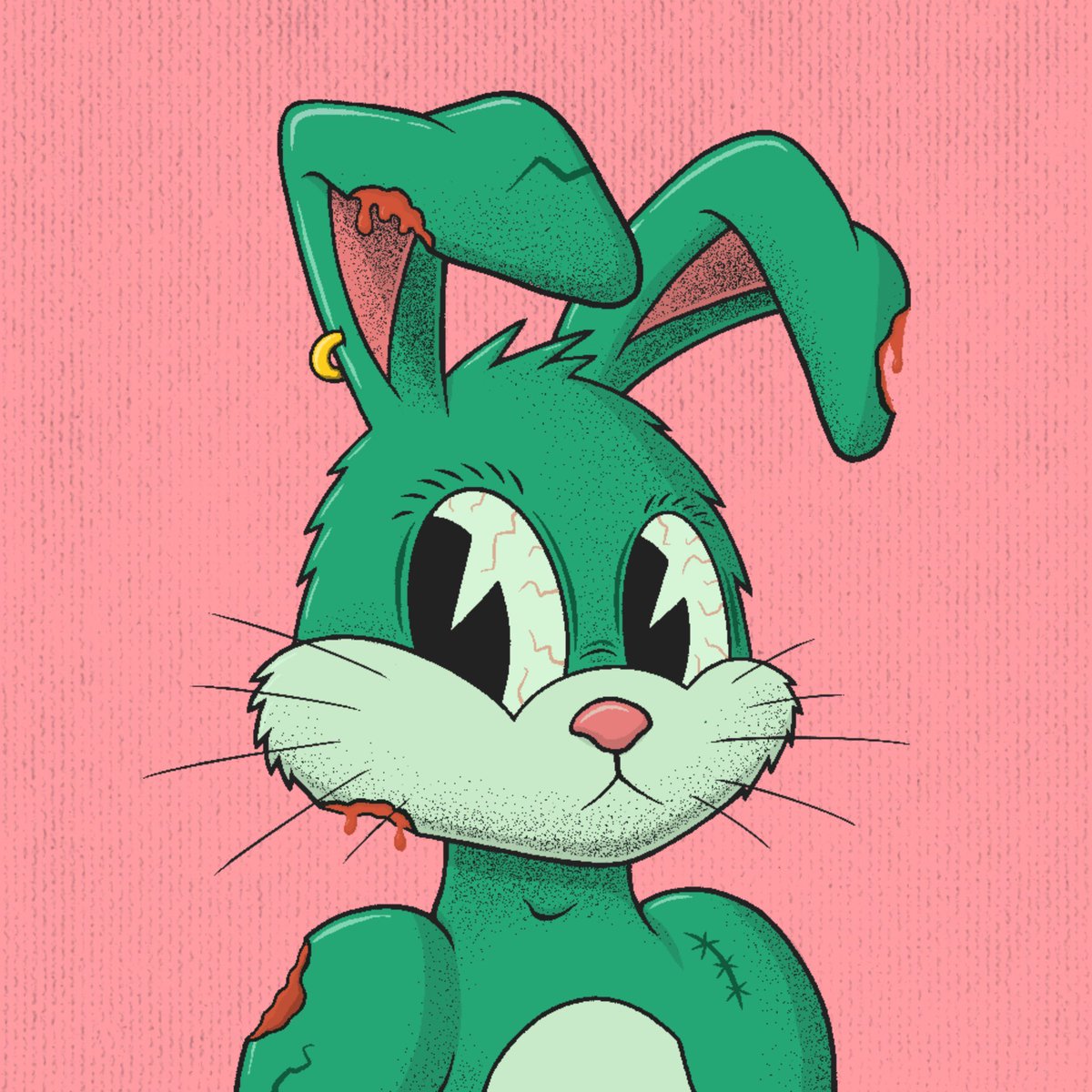 NakedEarrings's tweet photo. The Naked Earring Cult...uhmm Gang, has done the unthinkable!!! TWICE!!! 1:1 pixel toon NAKED EARRING WABBITS!!! @SolWabbits https://t.co/SwheE0RiOm