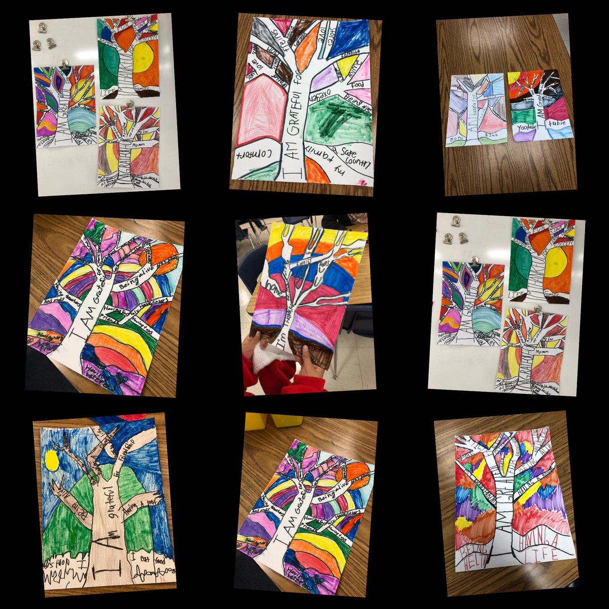 Our <a href="/HeritageElemen1/">Heritage Elementary</a> students made gratitude trees in art class. They’re so talented and we have a wonderful art teacher. Thank you <a href="/TaraCookeArt/">Mrs. Cooke</a>. #grateful #art <a href="/SpringISDPVA/">Spring ISD Performing and Visual Arts</a>