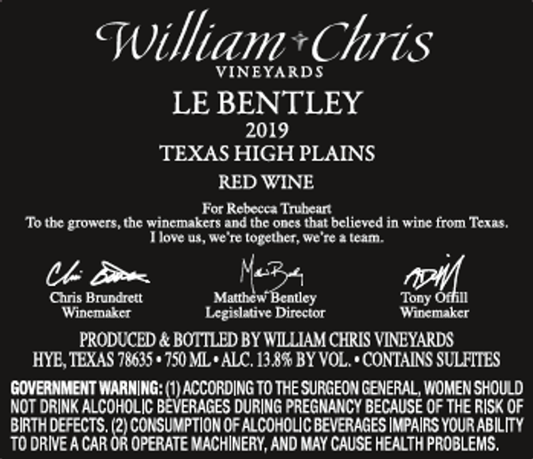 mbent9's tweet photo. Check out what the incredible team at William Chris Vineyards put together… https://t.co/U1wlQ3THN2. I love us, we’re together, we’re a team!

Le Bentley: https://t.co/vKaQmsfHhO

#realtexaswine https://t.co/GZfq0jqKrd