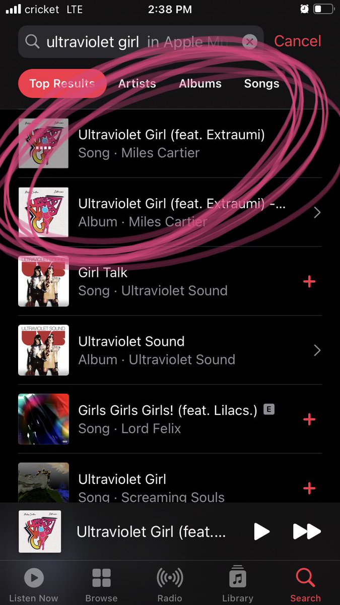 IwilliamicanI's tweet photo. It’s official y’all I’m not n Apple Music!!! Search for ultraviolet girl and take a listen and be sure to download :) https://t.co/07SqOOBcdj