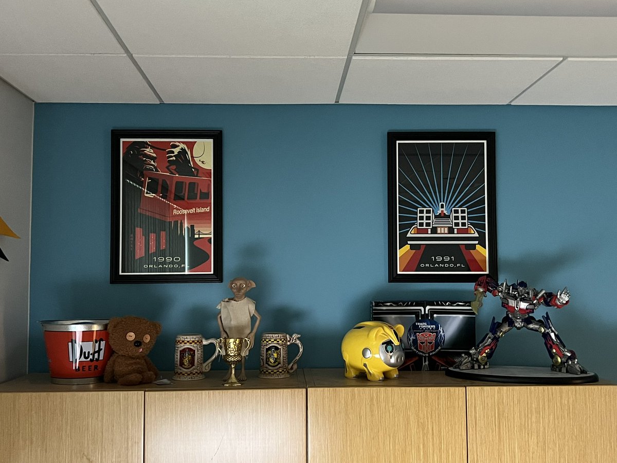 Finally back in the office and able to get these prints from <a href="/madetothrill/">Made to Thrill</a> up on my wall. #UniversalLife #madetothrill