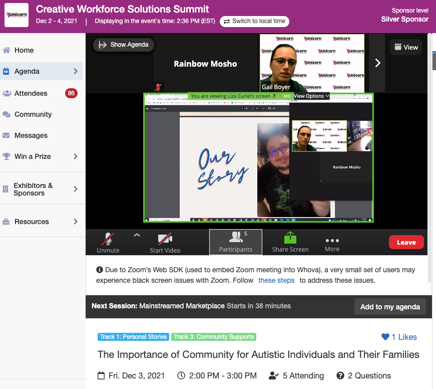 RainbowMosho's tweet photo. What a great presentation by #uniquesweets in Chicago  - building community and supporting adults on the #autism spectrum - Empowering a generation to be independent and have valuable life skills
@ucfoundation #disabilityinclusion #Employment https://t.co/sh0WawlmkF