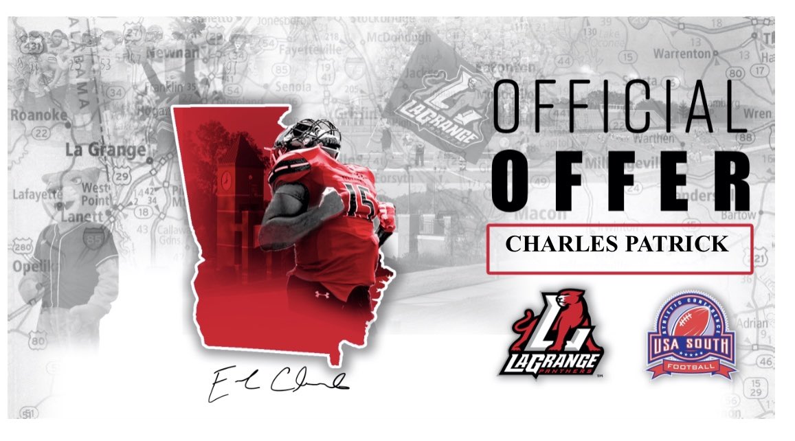 Excited to receive my first offer from Lagrange College!!
<a href="/CoachKendallTod/">Coach Kendall Todd</a> <a href="/DHSCatsFootball/">Dalton Football</a> <a href="/DaltonRecruits/">DaltonRecruits</a> <a href="/Caleb_Bagley/">Caleb Bagley</a> <a href="/wam67/">Bill Mayo</a> <a href="/CoachEricLong/">Eric Long</a> <a href="/RecruitGeorgia/">Recruit Georgia</a>