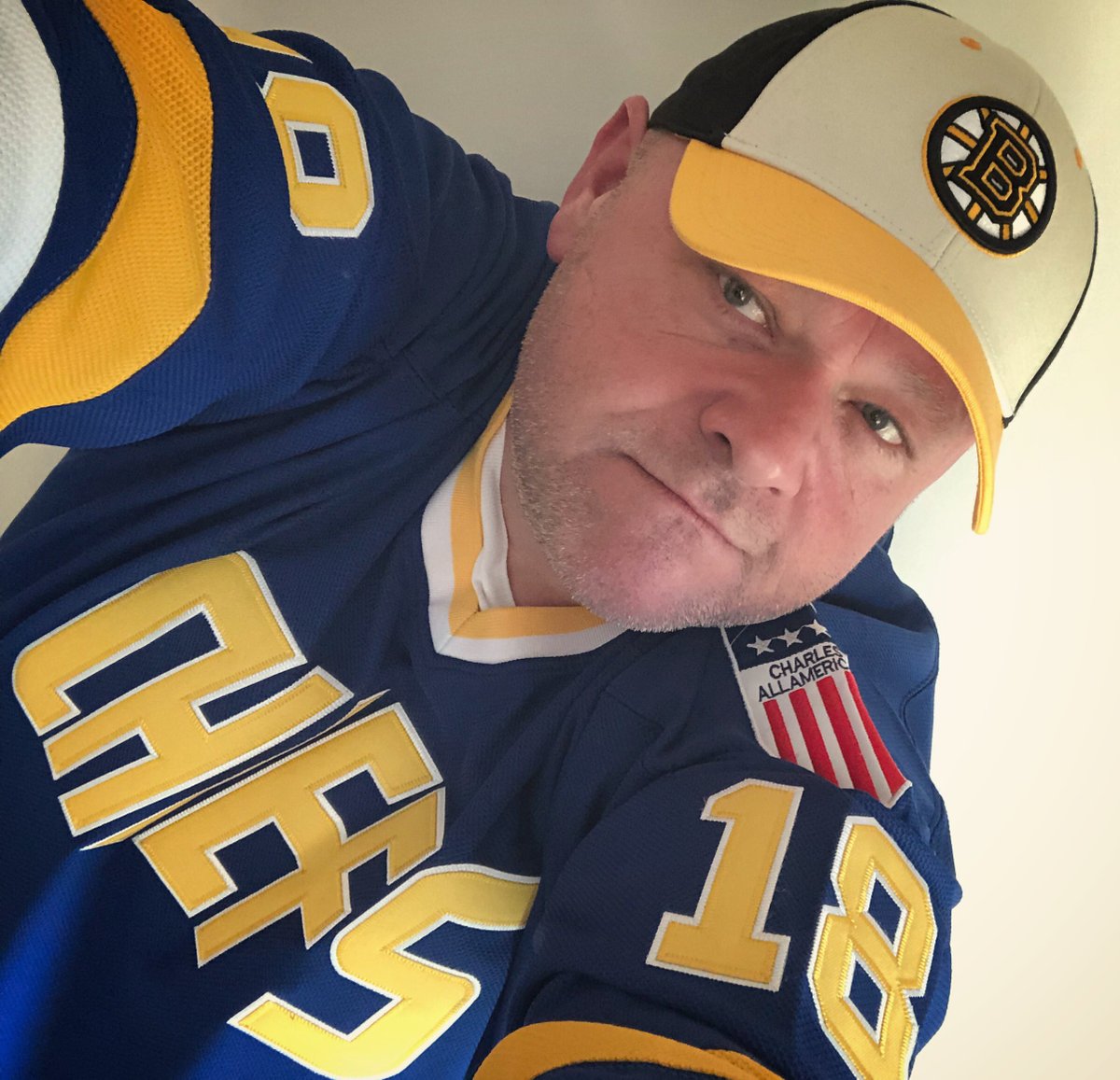 CardiacDrop's tweet photo. “I’m personally placing a hundred-dollar bounty on the head of Tim McCracken. He's the head coach and chief punk on that Syracuse team.” #PutOnTheFoil #SlapShot #Hanson18 #HawkeyTawk 🏒#CharlestownChiefs 🔥🥅🔥 https://t.co/YoFy6dIddd