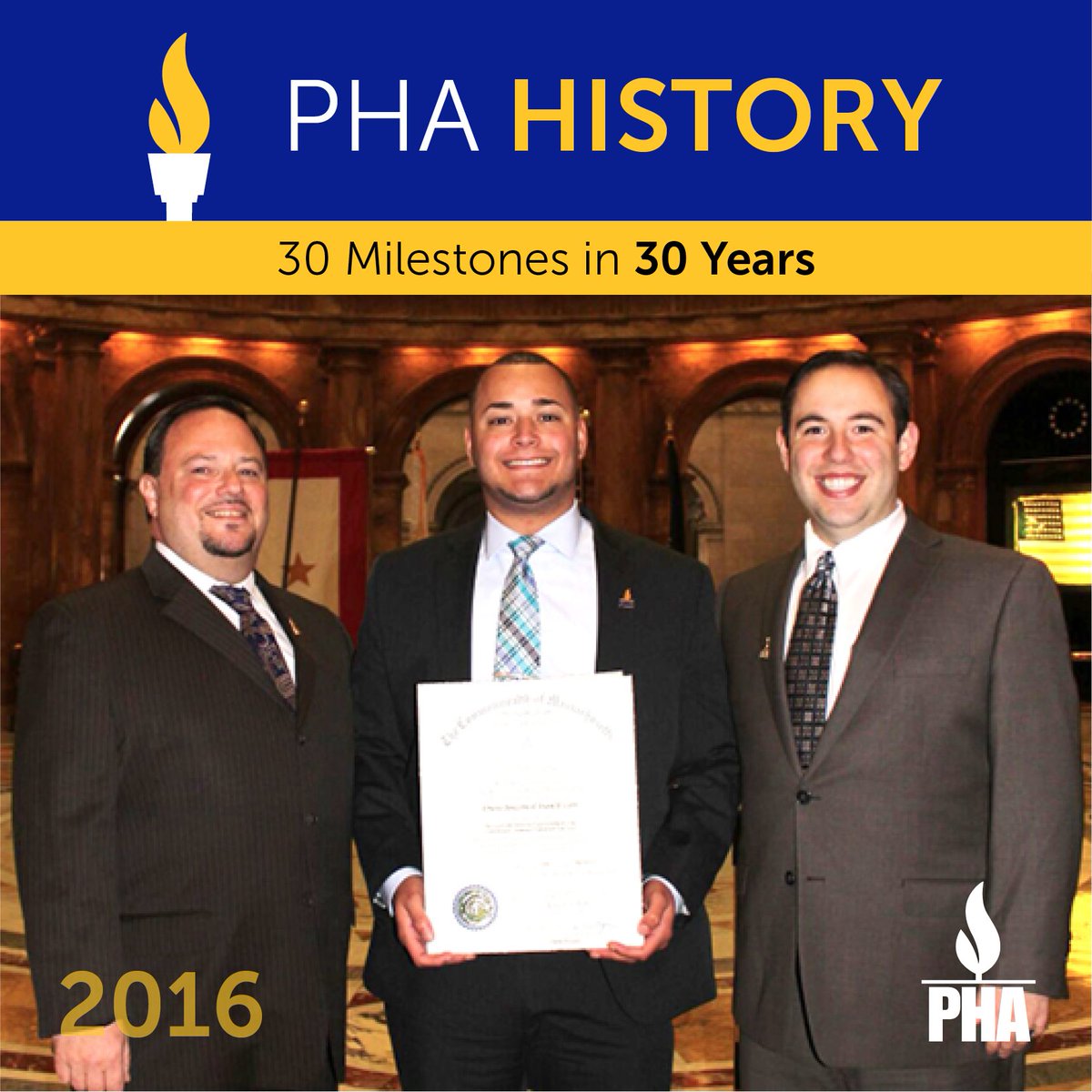 PHAssociation's tweet photo. In 2016, Massachusetts passed the first #pulmonaryhypertension specific law. The law created a task force to monitor & report annually on advances in #PH patient care. Learn about this milestone in our interactive 30th anniversary timeline.
https://t.co/6U52LynO6t #PHA30 https://t.co/qRBgAmziyP