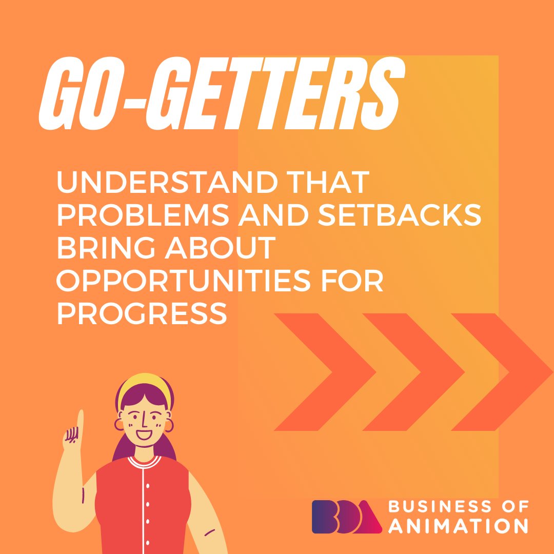 animationbiz's tweet photo. 3. Go-getters understand that problems and setbacks bring about opportunities for progress.
4. Go-getters think ahead to create opportunities for themselves in advance.

Want to fast-track your success as an animator? Link in bio.

#AnimatorsMindset #AnimatorInspiration https://t.co/iXgabxdJc5