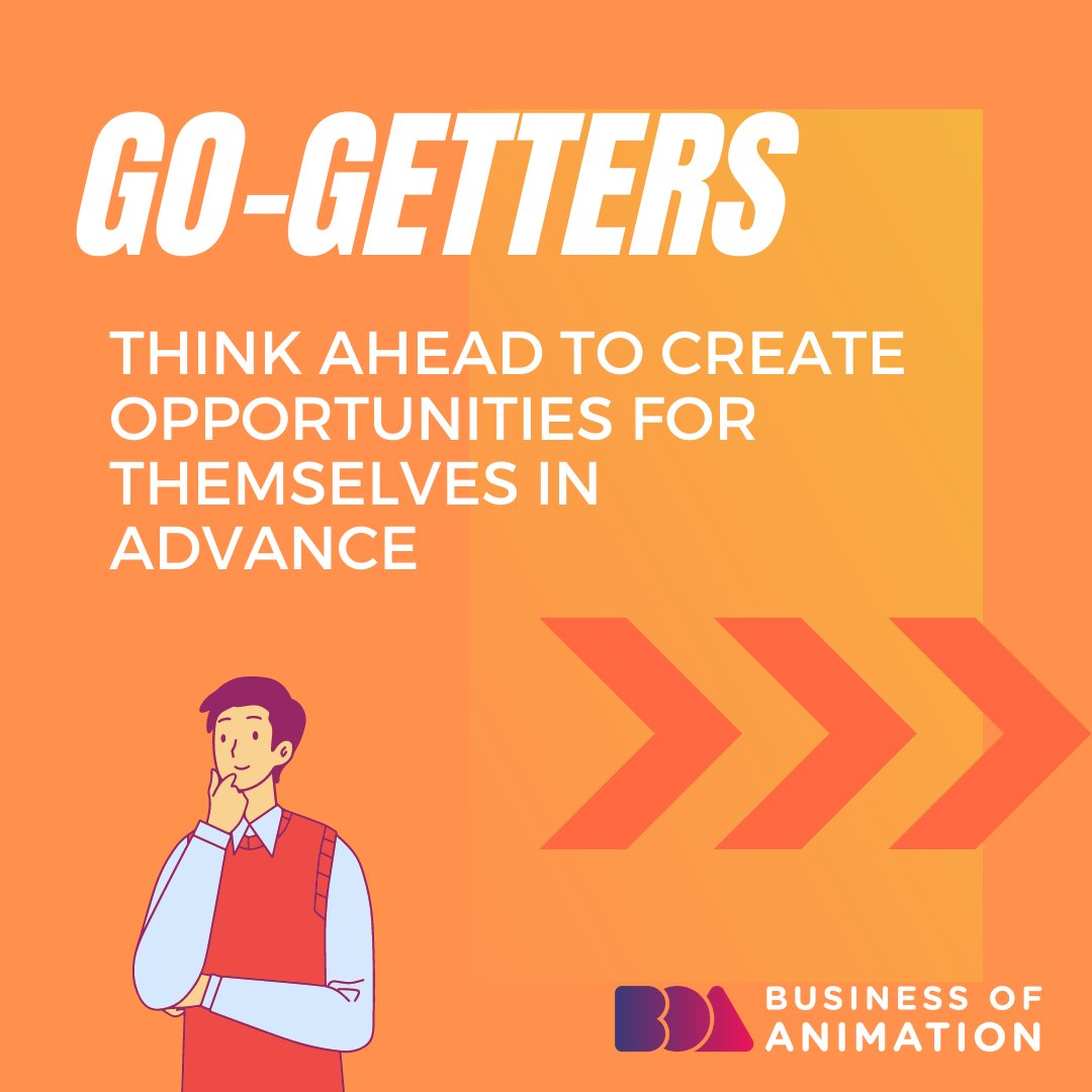 animationbiz's tweet photo. 3. Go-getters understand that problems and setbacks bring about opportunities for progress.
4. Go-getters think ahead to create opportunities for themselves in advance.

Want to fast-track your success as an animator? Link in bio.

#AnimatorsMindset #AnimatorInspiration https://t.co/iXgabxdJc5
