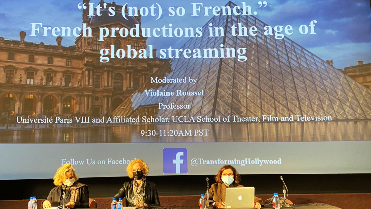 luciecarette's tweet photo. Very interesting discussion this morning at @UCLA with @uniFrance & @GaumontTV about French productions in the age of global streaming: new forms of transnational collaborations, effects of local regulations & disruptive force that are the platforms #FrenchContent #GlocalContent https://t.co/ZblADpE1nb