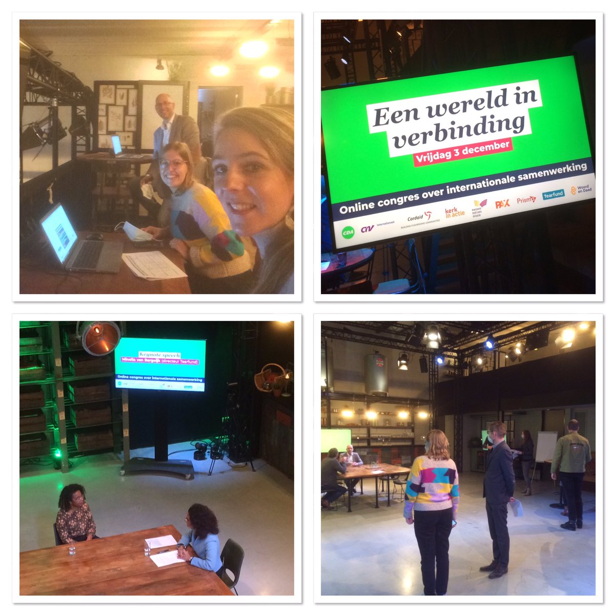 ArieseCharlotte's tweet photo. Behind the scenes van #wereldinverbinding. Een congres waar o.a. werd opgeroepen tot internationale solidariteit, oog te hebben voor de waarde van een ieder, aandacht te hebben voor de rol van religie voor ontwikkeling en te bouwen aan een wereld in verbinding. https://t.co/A0yc2EjhMc