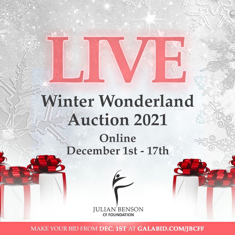 Covid19 cancelled our main fundraiser but it won't beat us.

The Winter Wonderland Auction is LIVE!

Head over to galabid.com/jbcff to see our incredible line-up of lots!

#jbcffauction